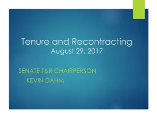 Tenure and Recontracting Process Overview