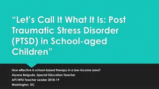 Effectiveness of School-based Therapy for PTSD in Low-Income Areas