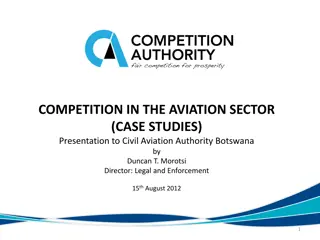 Competition in the Aviation Sector: Case Studies Presentation