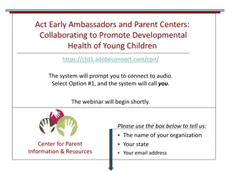 Collaborating for Developmental Health of Young Children