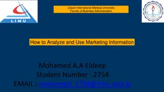 How Companies Analyze and Use Marketing Information