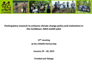 Enhancing Climate Change Adaptation in Caribbean through Participatory Research