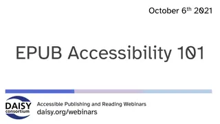 EPUB Accessibility 101: Introduction to EPUB Basics and HTML Structure