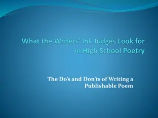 Craftsmanship in Poetic Expression