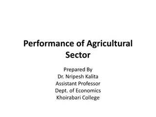 Decline in Agricultural Sector's GDP and Transition to Modern Cultivation
