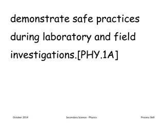 Safe Laboratory and Field Practices