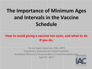 Importance of Vaccine Minimum Ages & Intervals