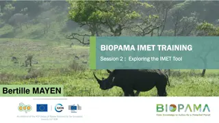 BIOPAMA IMET TRAINING