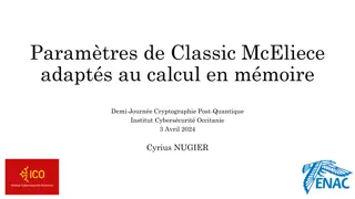 Parameters of Classic McEliece Cryptography
