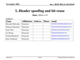 L-Header Spoofing and Bit Reuse in IEEE 802.11-16