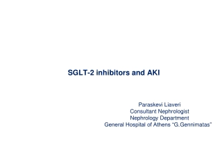 SGLT-2 inhibitors and AKI