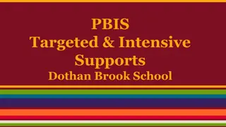 PBIS Targeted & Intensive Supports at Dothan Brook School