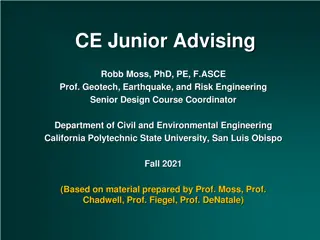 CE Junior Advising at Cal Poly Fall 2021