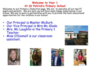 Welcome to St. Patrick's Primary: Induction & Tips