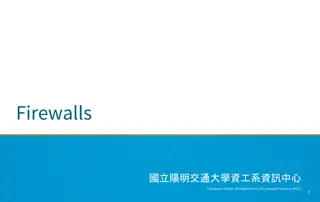 Firewalls in Computer Networks