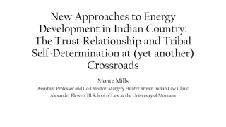 New Approaches to Energy Development in Indian Country: The Trust Relationship and Tribal Self-Determination