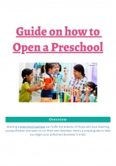 Guide on how to open preschool