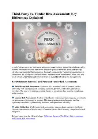 Third-Party vs. Vendor Risk Assessment