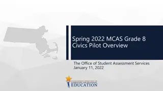 Grade 8 Civics Pilot Overview - MCAS Assessment Spring 2022