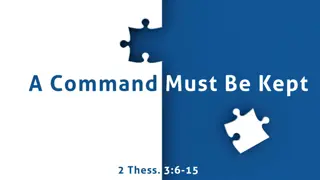 Withdrawing Fellowship: Biblical Commandments and Purpose