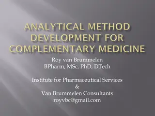 Pharmaceutical Services and Methods Overview