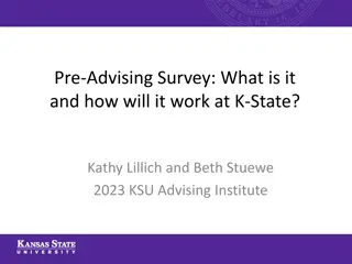Enhancing Student Success Through Pre-Advising Surveys