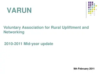 VARUN Voluntary Association Mid-year Update 2010-2011