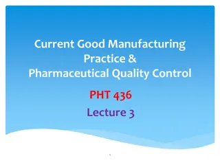 Importance of People in CGMP Compliance