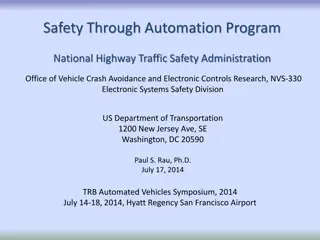 Safety Through Automation Program Goals