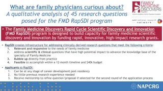 Insights into Family Physicians' Curiosity in FMD RapSDI Program