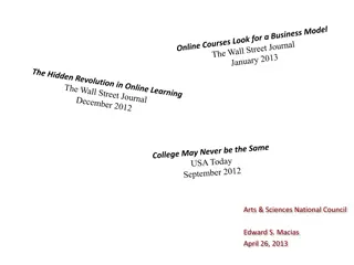 Online Higher Education Evolution