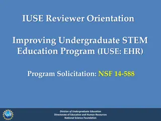 Enhancing Undergraduate STEM Education Program