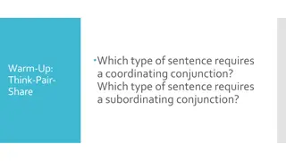 Types of Sentences and Conjunctions