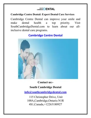 Cambridge Centre Dental Expert Dental Care Services
