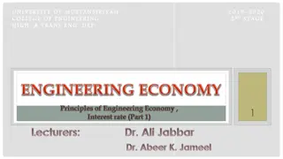 Introduction to Engineering Economics: Interest Rates, Cost Analysis, and Decision-Making