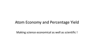 Atom Economy and Percentage Yield in Science