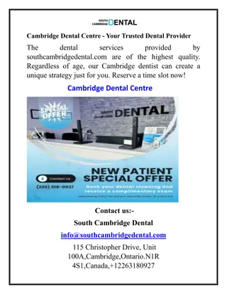 Cambridge Dental Centre - Your Trusted Dental Provider