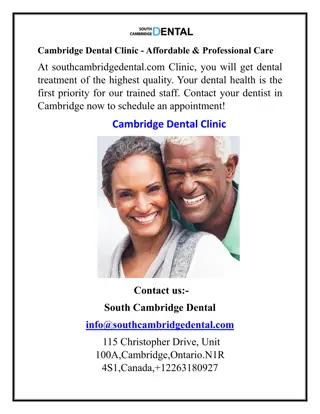 Cambridge Dental Clinic - Affordable & Professional Care