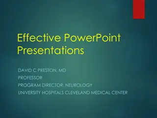Creating Effective PowerPoint Presentations