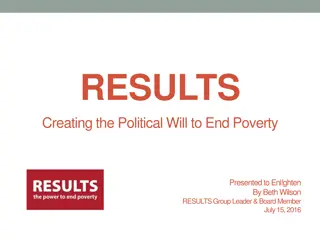 Creating Political Will to End Poverty | RESULTS Movement Overview