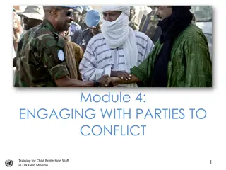 Engaging with Conflict Parties in Child Protection Training