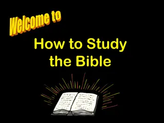 How to Study the Bible Responsibly