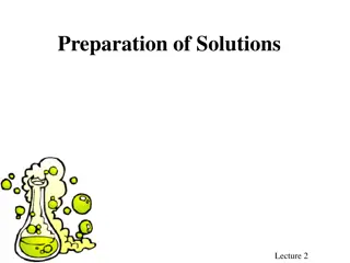 Preparation of Solutions