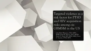 Targeted Violence as a Risk Factor for PTSD and HIV Among Cis-GBMSM in the US