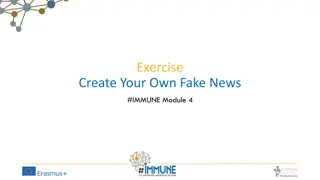 Create Your Own Fake News - Exercise in Manipulation