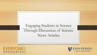 Engaging Students in Science Through Discussion of Science News