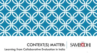 Learning from Collaborative Evaluation in India