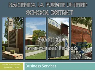 Hacienda La Puente Unified School District School Site Improvement Projects