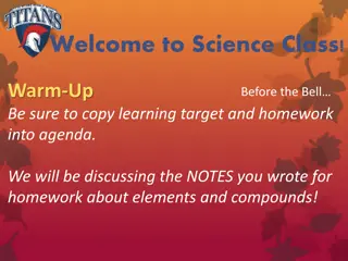 Elements and Compounds in Science Class