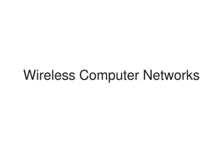 Wireless Computer Networks